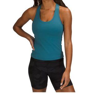 Lululemon Women's Capture Blue Cool Racerback Short Tank Top Nulu